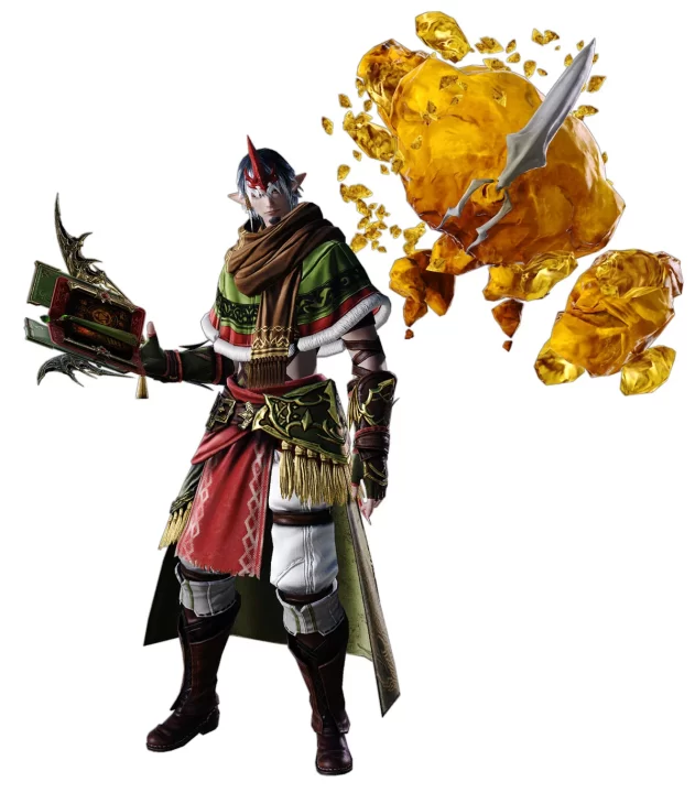 Final Fantasy XIV Dawntrail Artwork 067 Summoner AF Gear