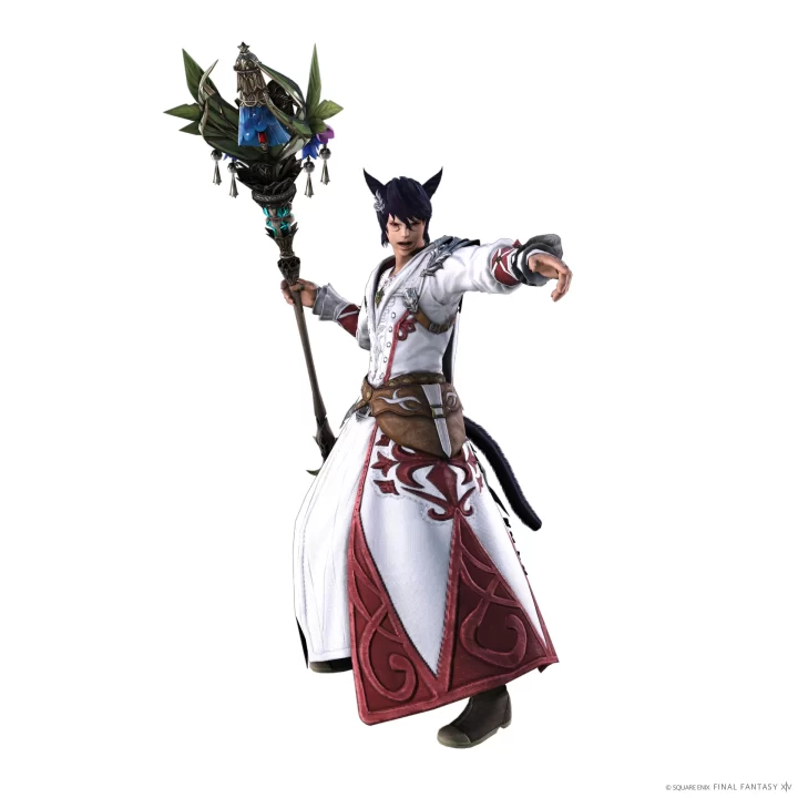 Final Fantasy XIV Dawntrail Artwork 069 White Mage AF Gear