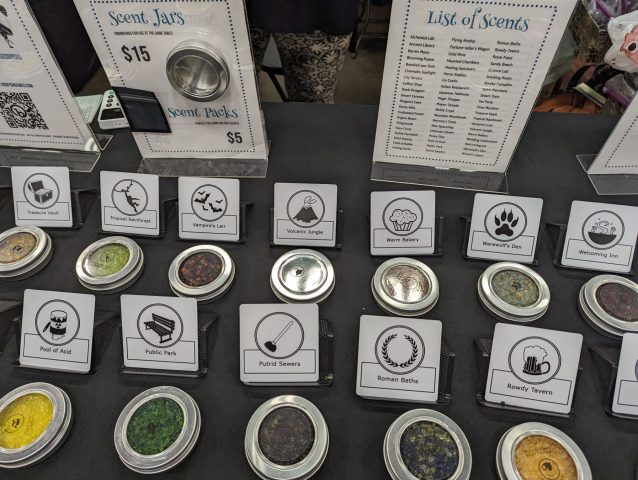 Origins 2023 Oddfish Games Scent Jars