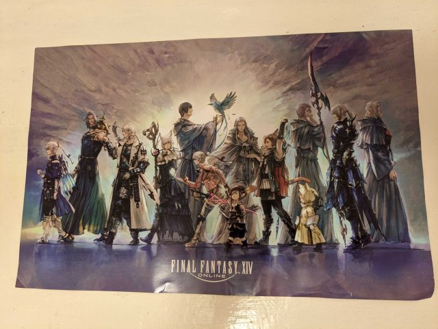 Poster Final Fantasy XIV Fan Fest con il cast di Endwalker