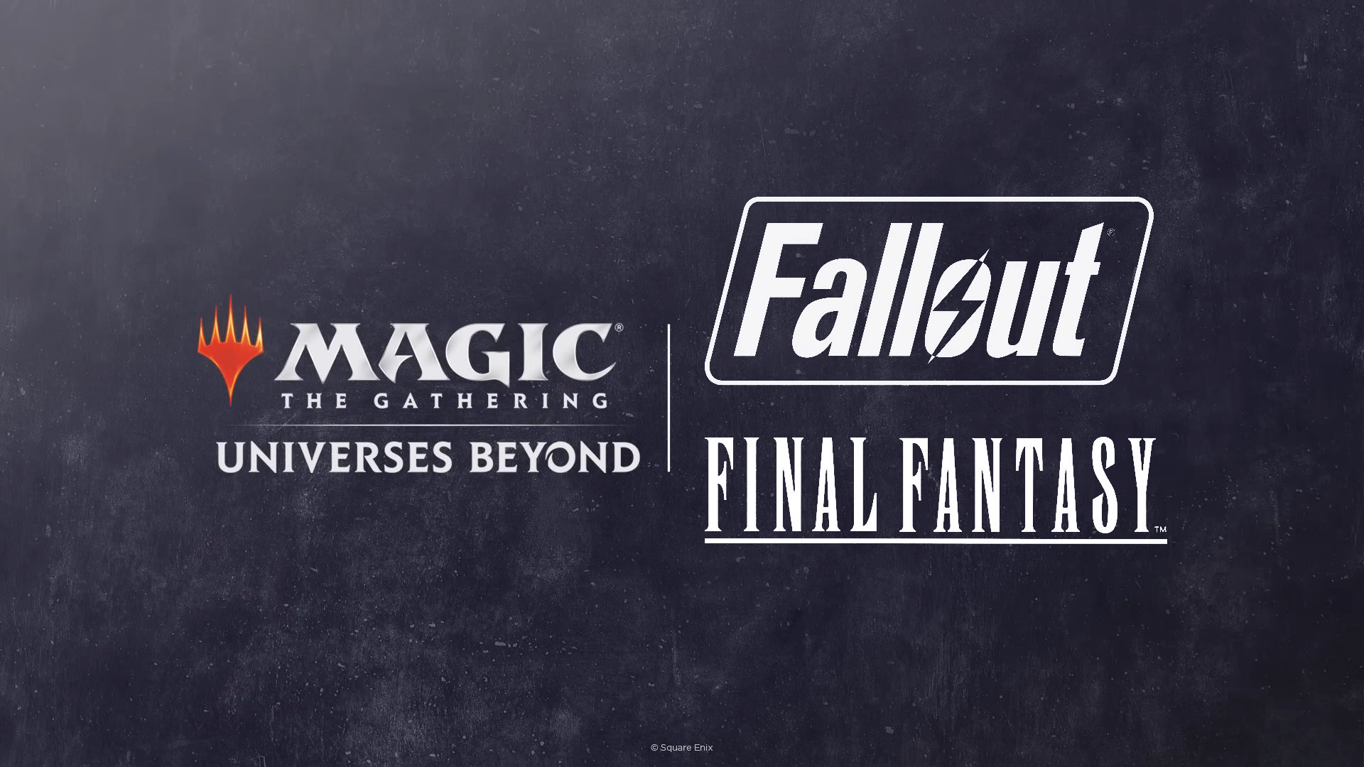 Magic: The Gathering Fallout and Final Fantasy Logos