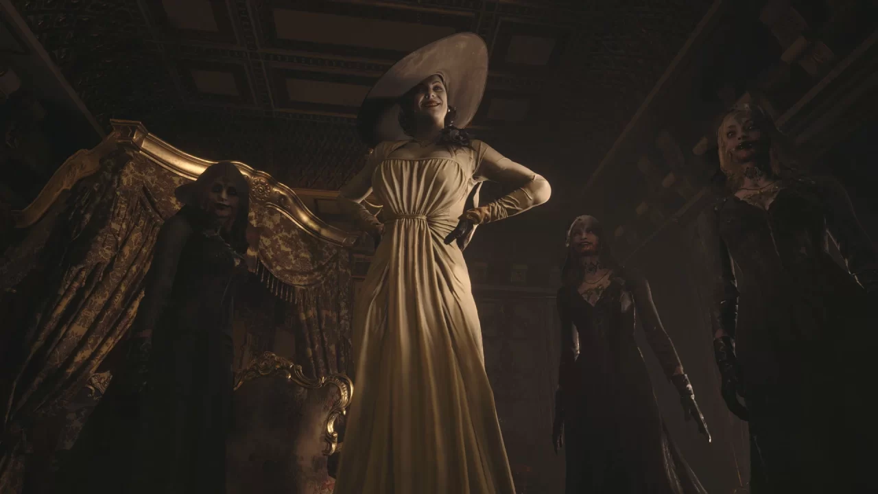 Resident Evil Village Screenshot of Lady Dimitrescu