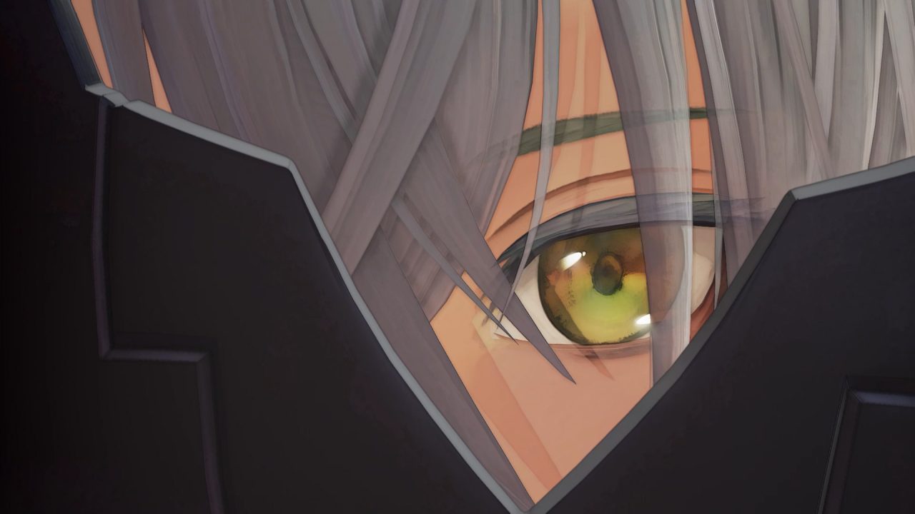 A screenshot of one of Nazamil's eyes in Tales of Arise Beyond the Dawn.