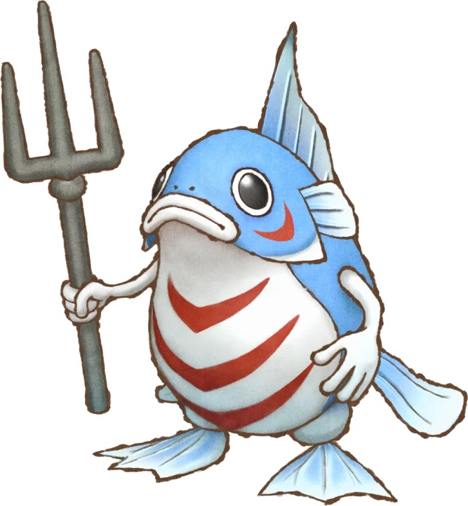 Shiren the Wanderer The Mystery Dungeon of Serpentcoil Island Artwork 016 Spearfish