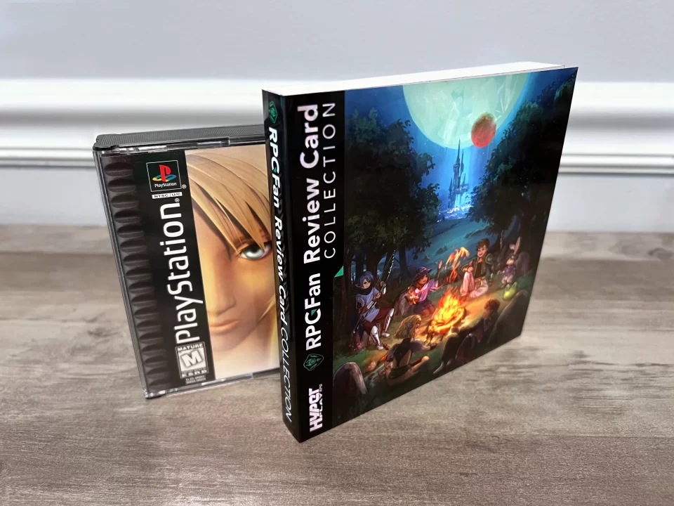 RPGFan Review Card Collection Book with PSone Parasite Eve jewel case