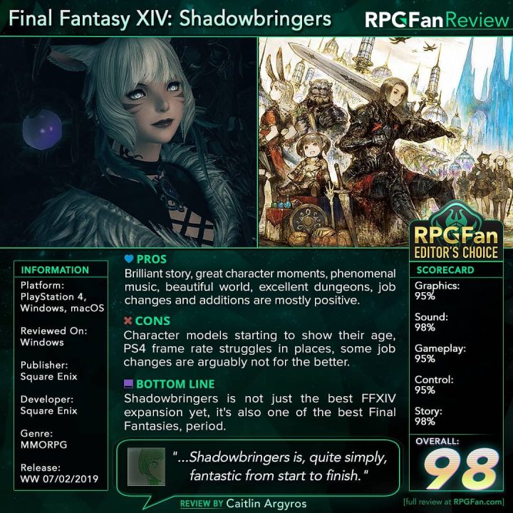 Final Fantasy XIV Shadowbringers Review Card