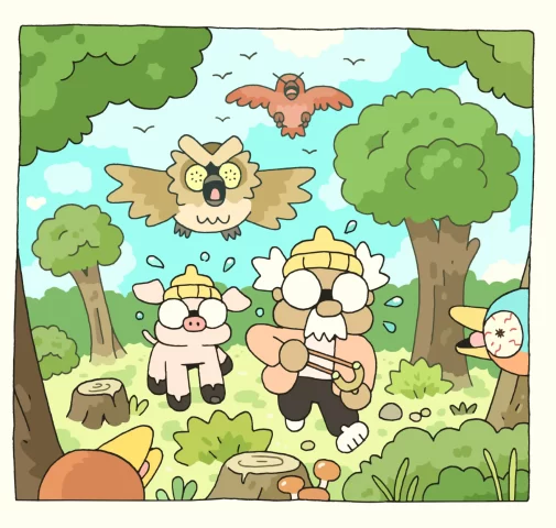 Hermit and Pig Artwork 005