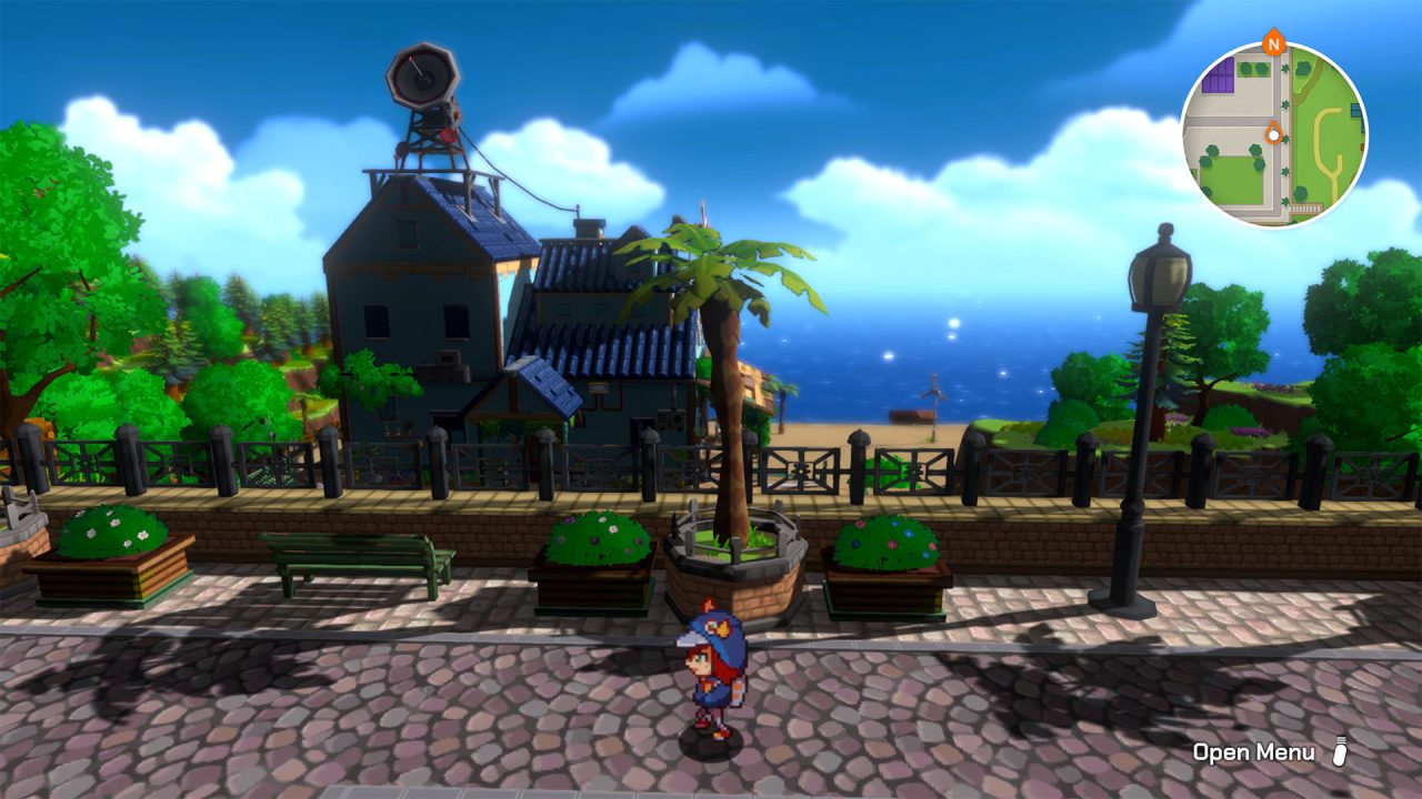 Exploring a seaside town in LumenTale Memories of Trey.