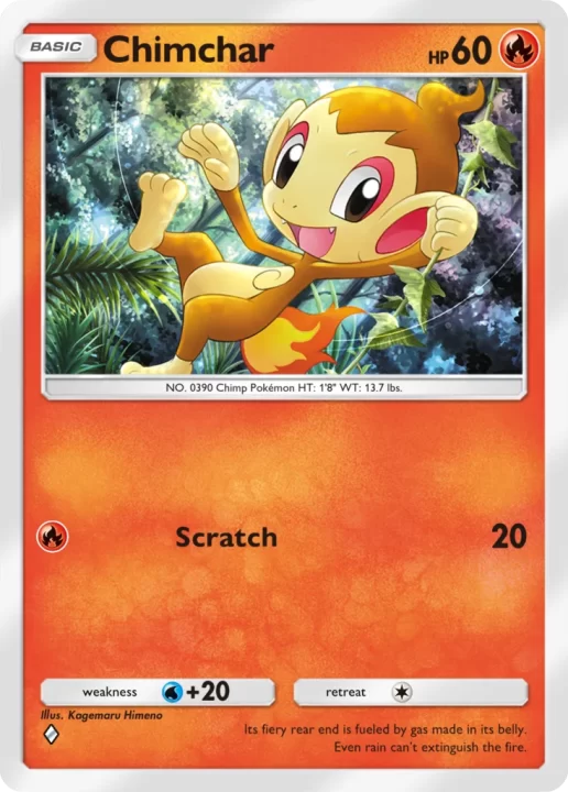 Pokemon Trading Card Game Pocket Artwork 007 Chimchar