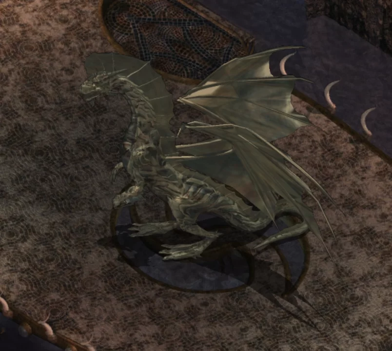 A screenshot of Adalon the dragon in Baldur's Gate II