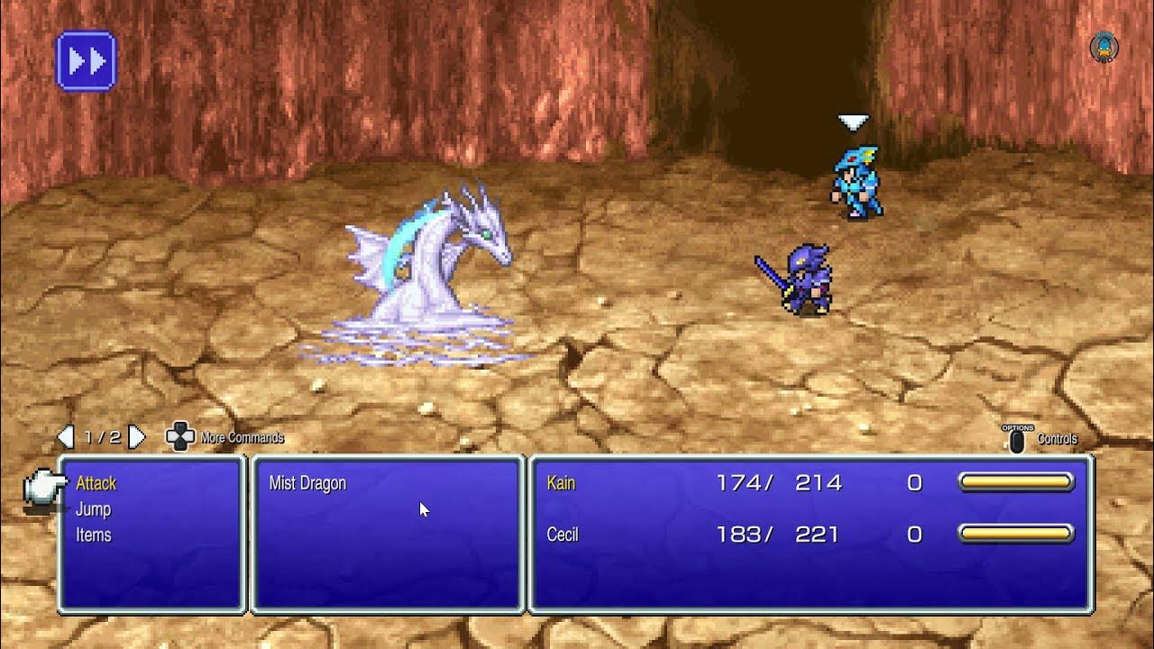 Combattez le dragon des brumes dans Final Fantasy IV
