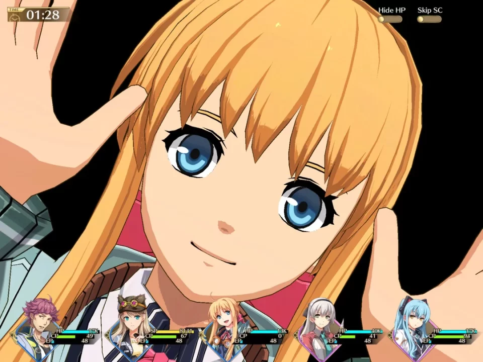 Tita is performing an S-Craft in The Legend of Heroes: Trails of Cold Steel - Northern War.