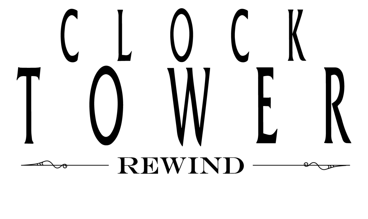 Clock Tower Rewind Logo Black
