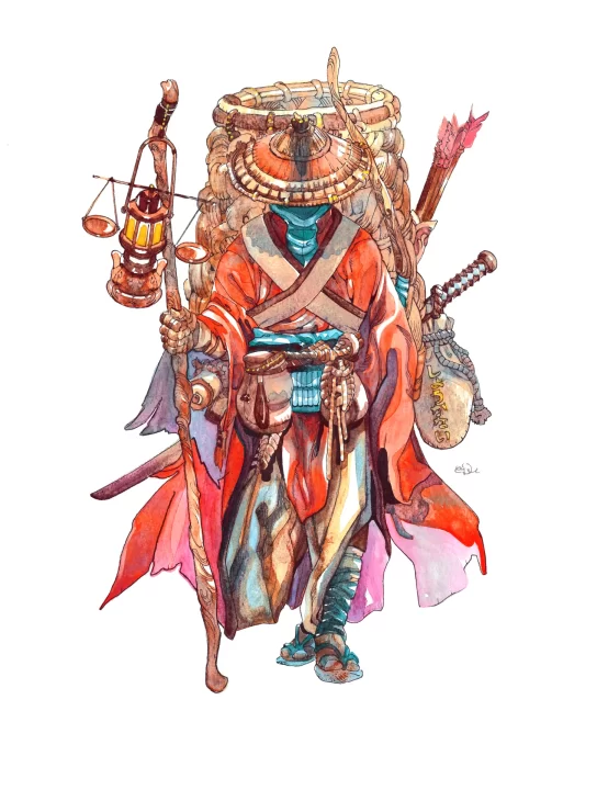 Infinity Knights Xross Artwork 004 Okane The Travelling Merchant