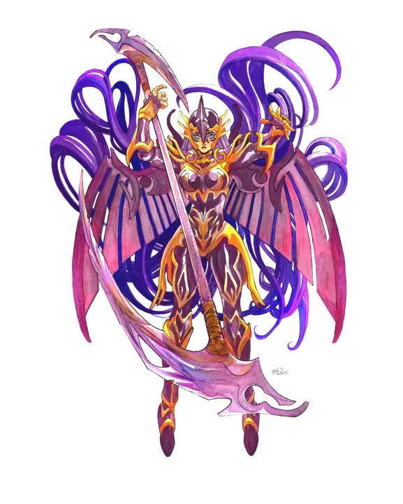 Infinity Knights Xross Artwork 005 Velia The Dark Valkyrie