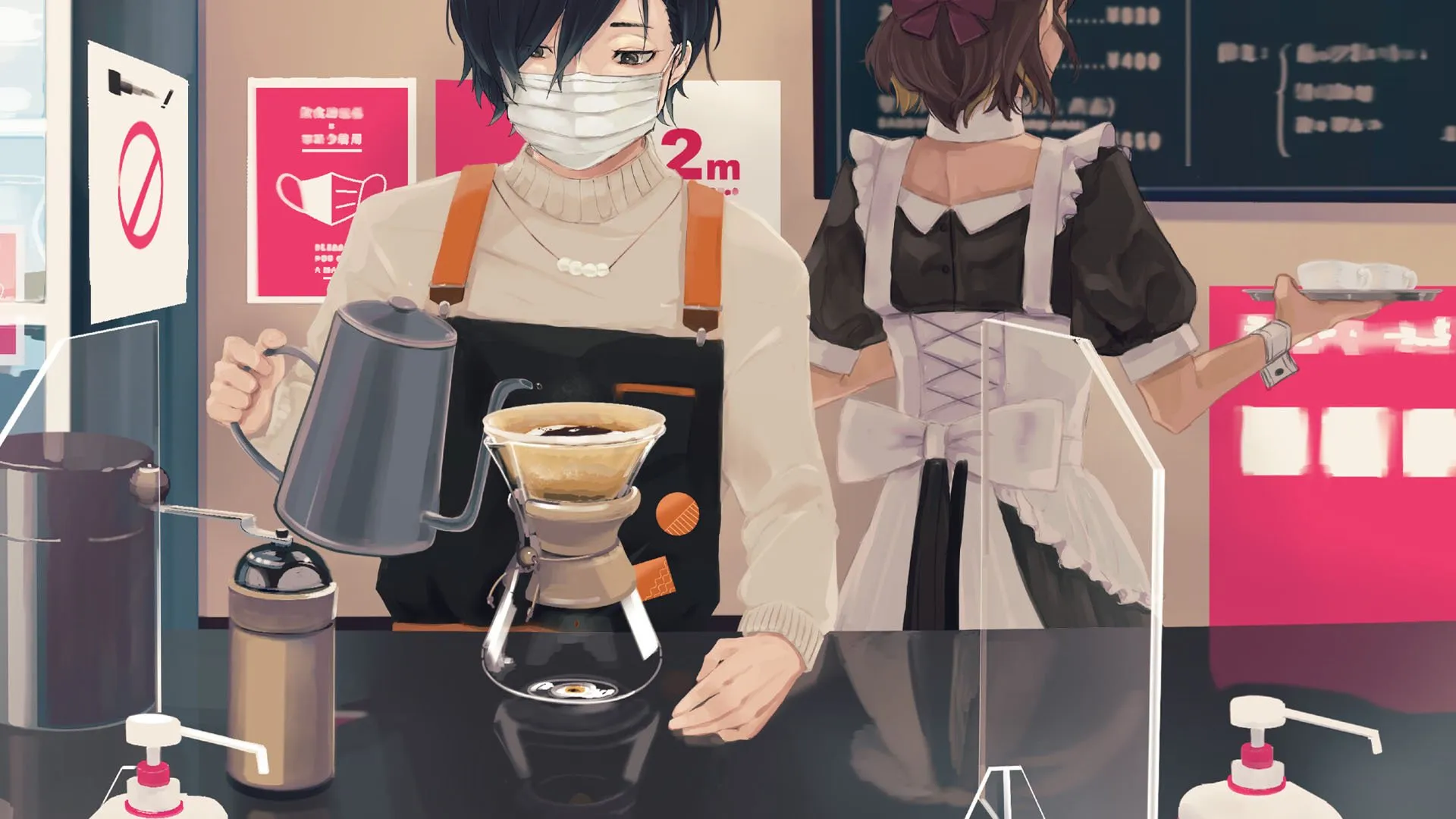 Tokyo Coffee Grinding in the Pandemic Artwork 001