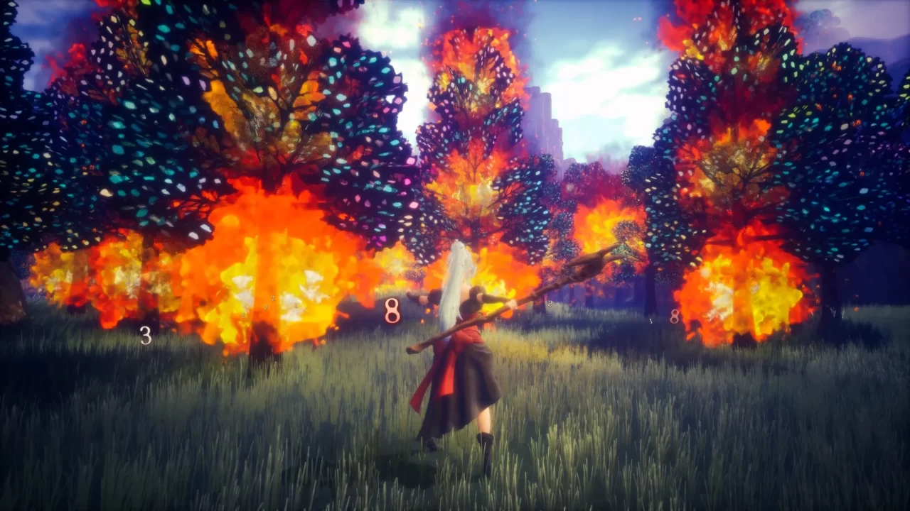 Witch of Oblivion protagonist reveals the power of inner ancient fire magicks.