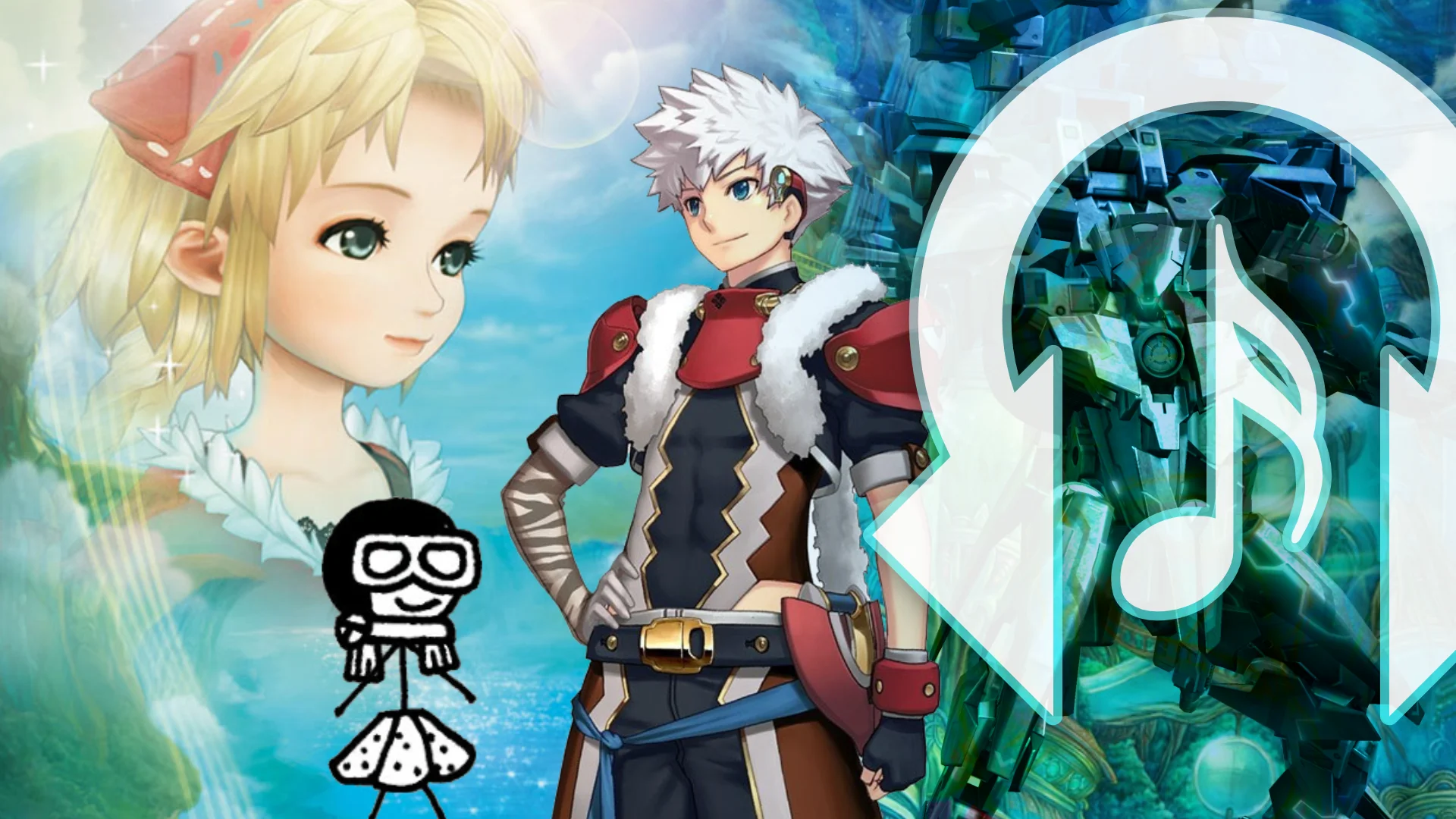 Rhythm Encounter 142 - art from Eternal Sonata, Ar tonelico Qoga, Shadows Over Loathing, and Xenoblade Chronicles X