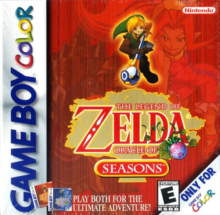 The Legend of Zelda Oracle of Seasons Cover Art US