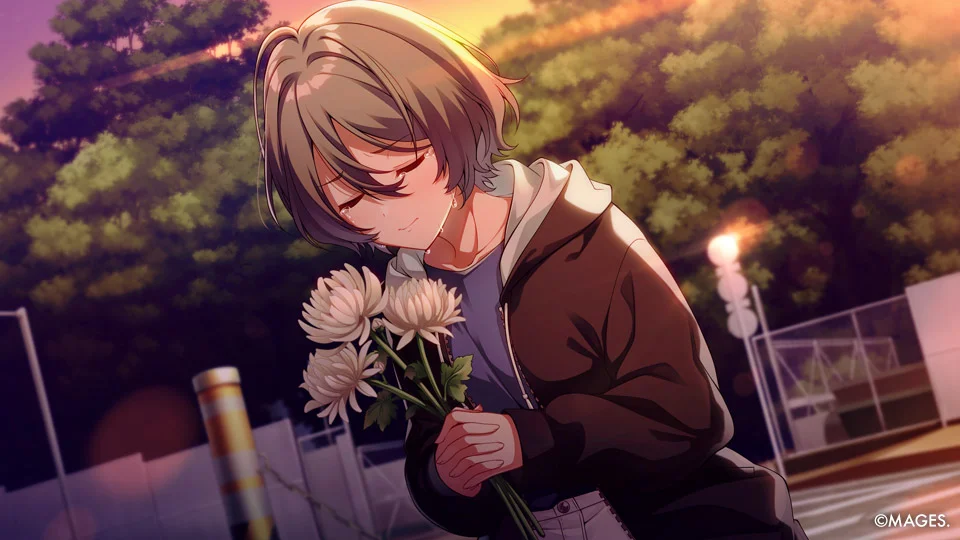 Azusa grieving in SINce Memories: Off The Starry Sky