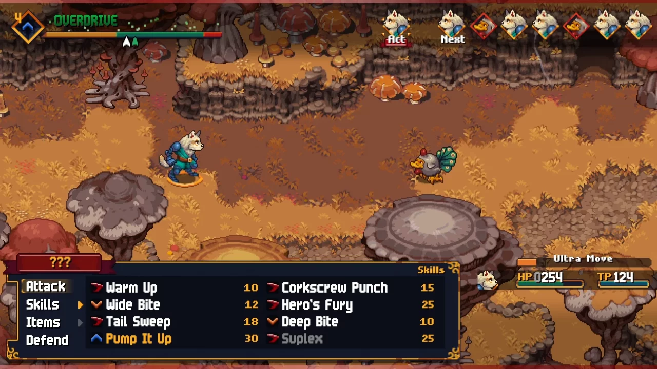 White Wolf fights alone in Chained Echoes: Ashes of Elrant