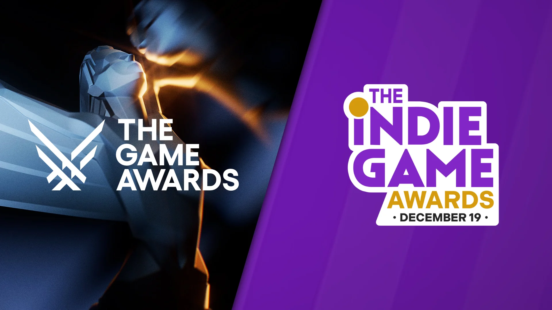 The Game Awards and The Indie Game Awards show logos