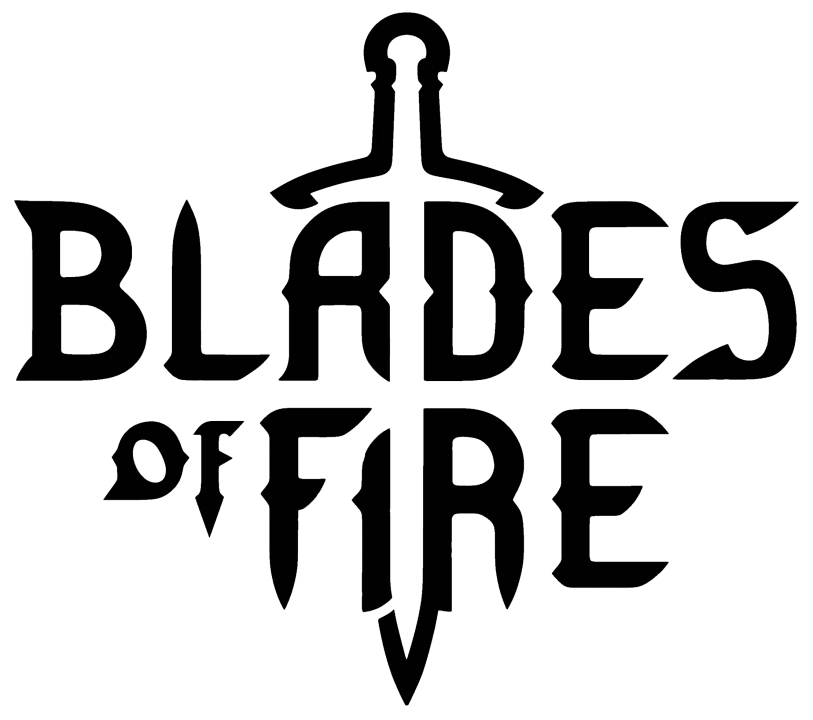 Blades of Fire Logo Black