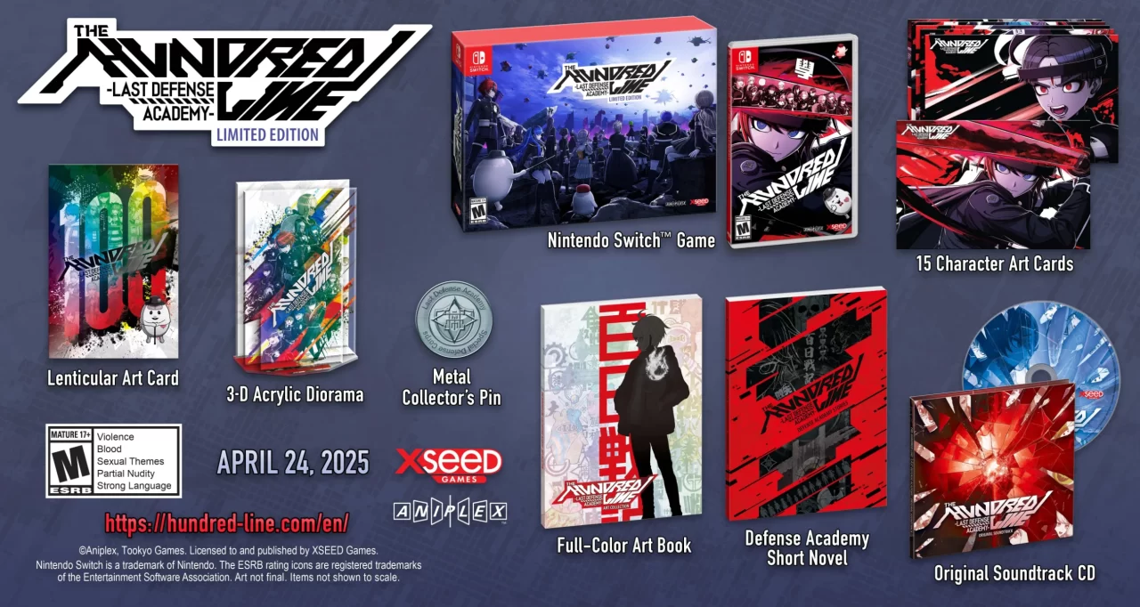 The Hundred Line Last Defense Academy Cover Art NA Limited Edition 001