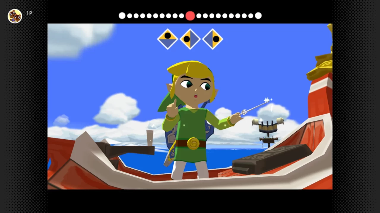Link conducting in The Wind Waker