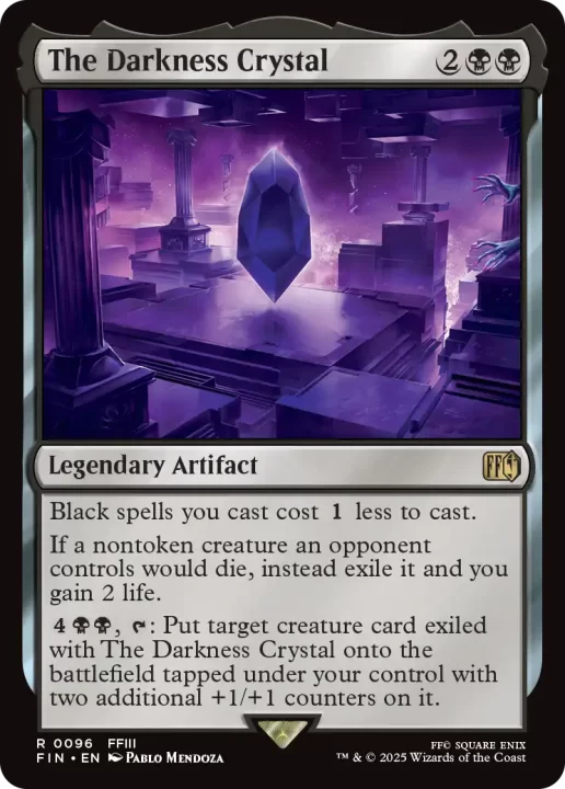 MTGxFF Card FFIII Darkness Crystal