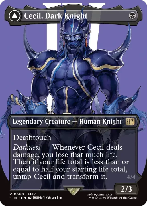 MTGxFF Card FFIV Cecil Dark Knight