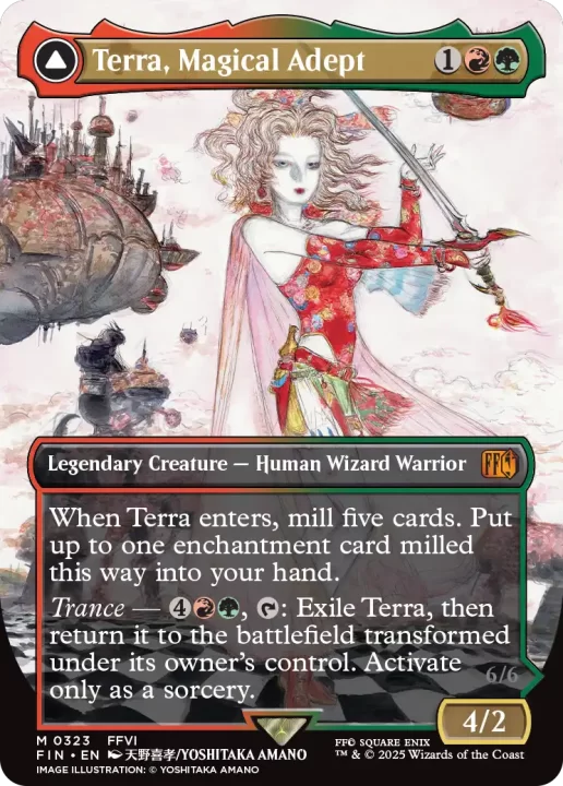 MTGxFF Card FFVI Terra, Magical Adept 2
