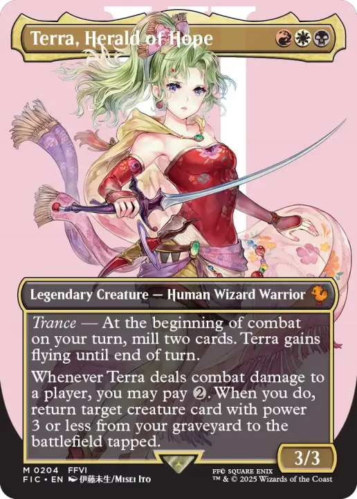 MTGxFF Card FFVI Terra, Herald of Hope 2