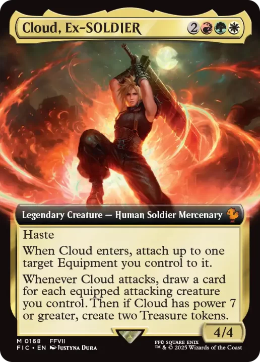 MTGxFF Card FFVII Cloud, Ex-SOLDIER 1