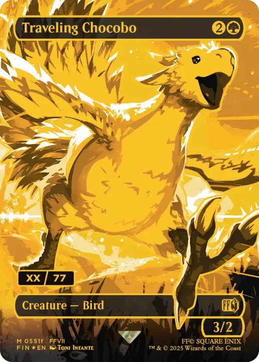 MTGxFF Card FFVII Gold Chocobo Chaser