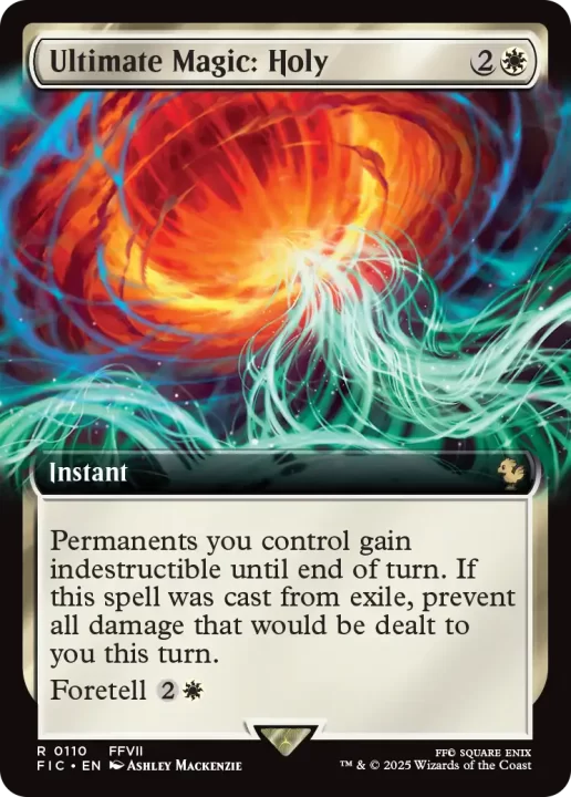 MTGxFF Card FFVII Ultimate Magic Holy