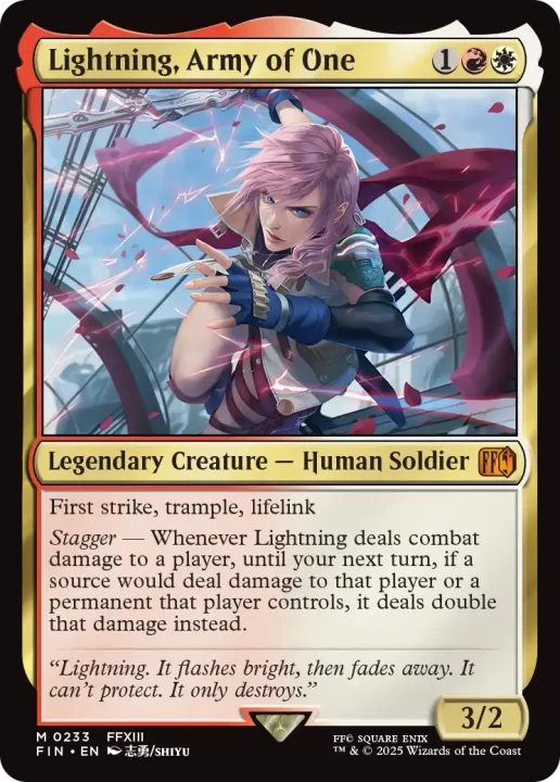 MTGxFF Card FFXIII Lightning, Army of One 1