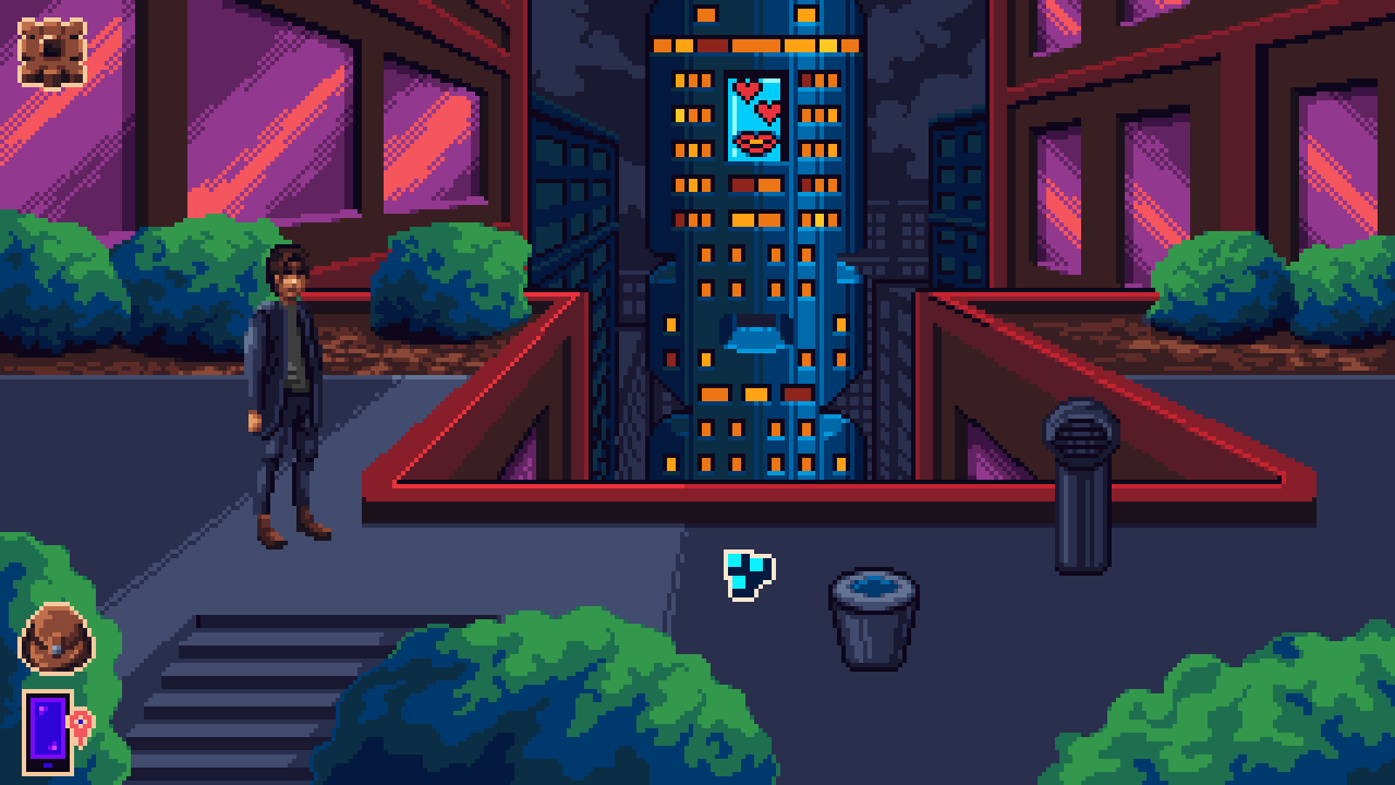 Elijah explores the roof of a large high-rise looking for clues.
