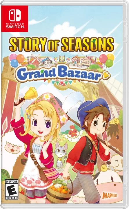 Story of Seasons Grand Bazaar Cover Art NA Switch