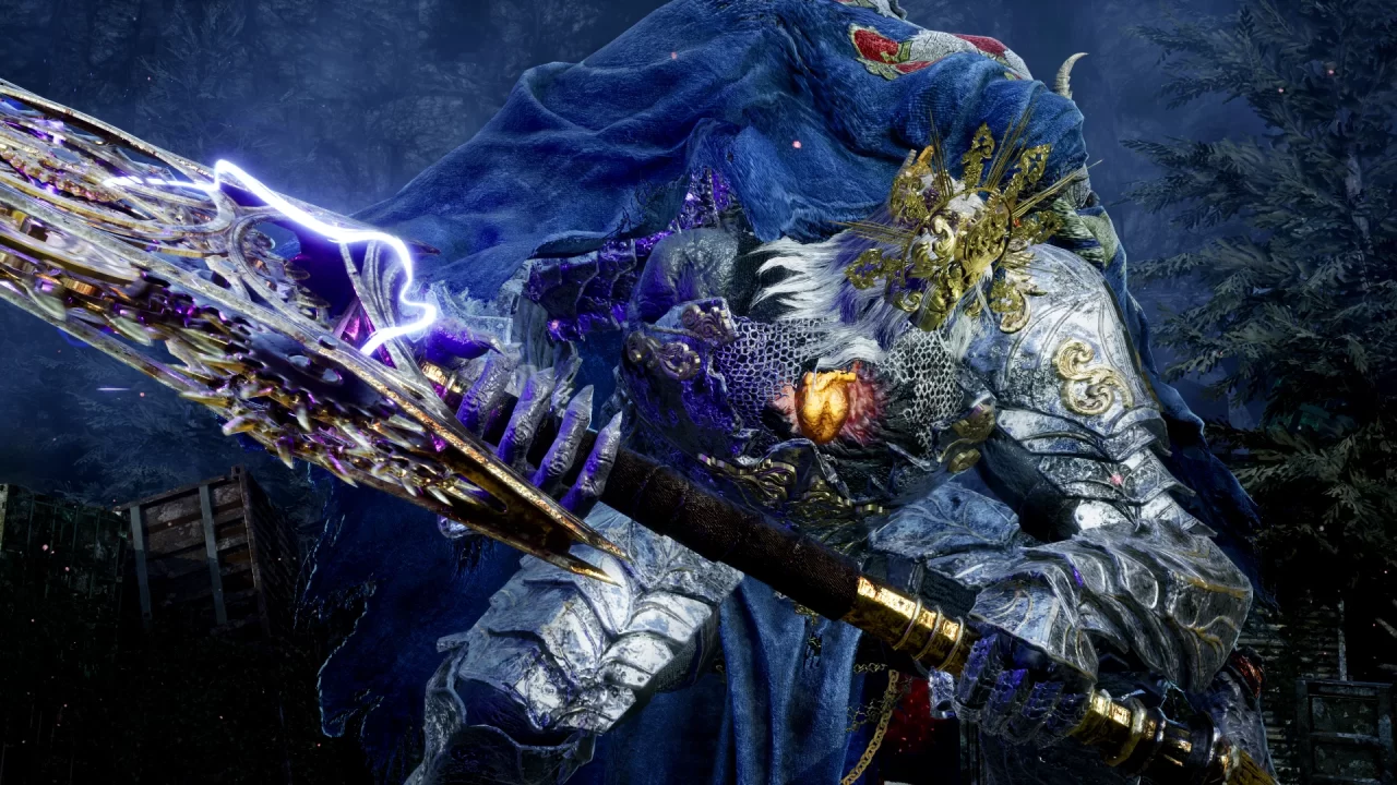 A hulking beast with a massive battleaxe in Code Vein II