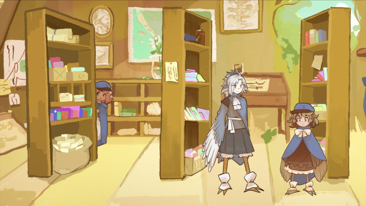 Screenshot of Upwards Rain! The Post Office of Farewells, one of the RPGs coming this week