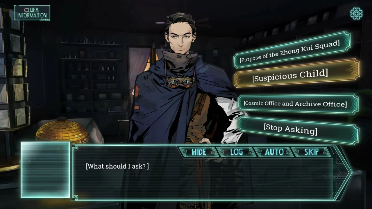 Information gathering is vital in Mato Fragments, with a character posing the  important question "What should I ask?"