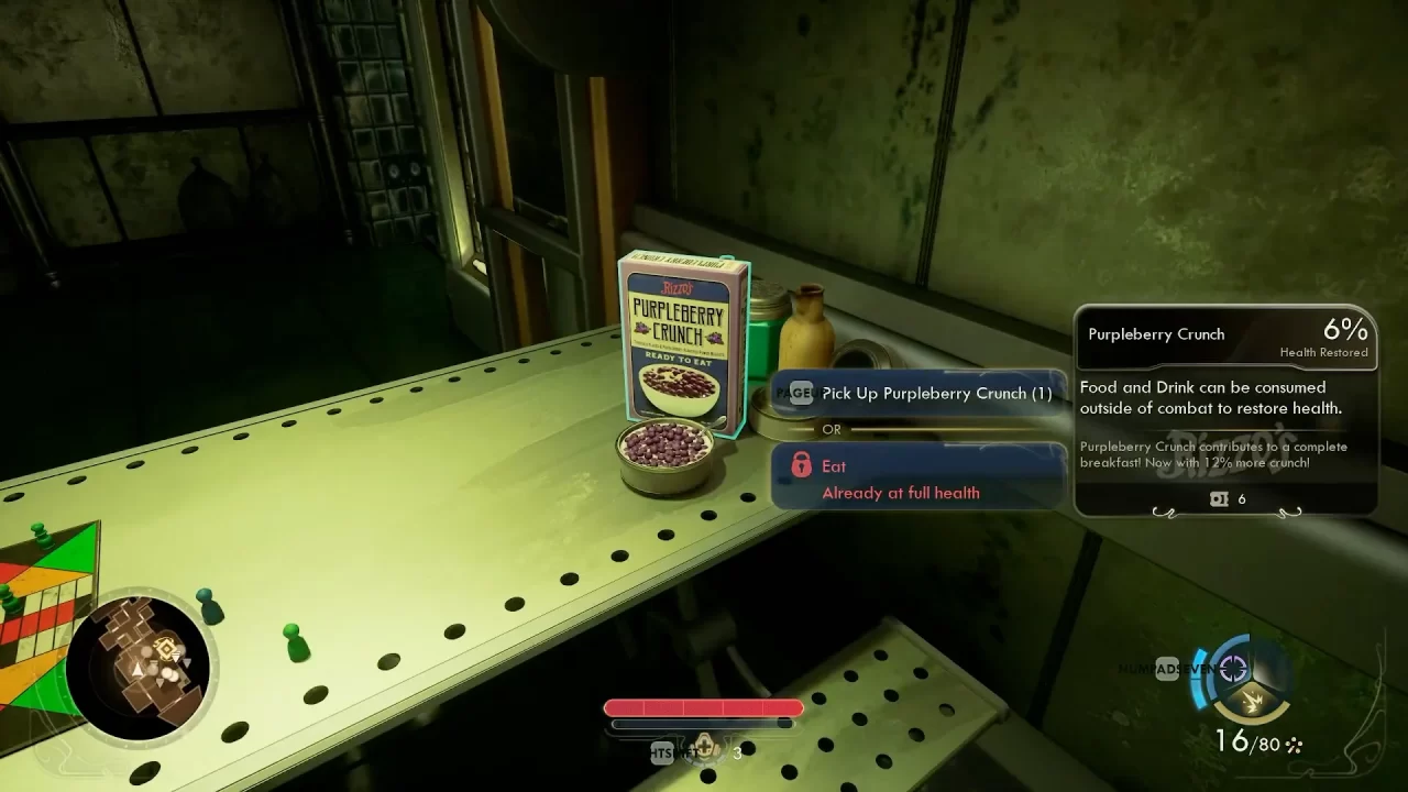 A box and bowl of Purpleberry Crunch cereal in The Outer Worlds 2.