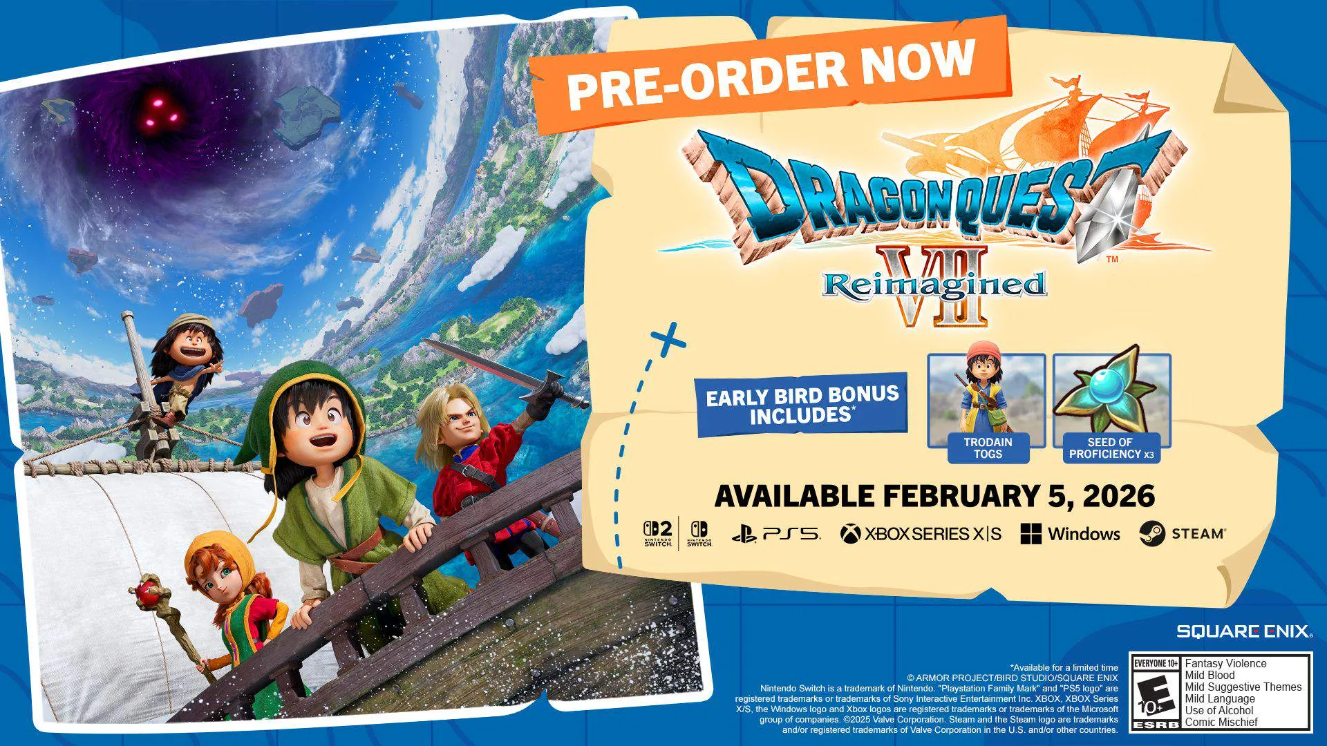 Dragon Quest VII Reimagined Preorder Bonus 001