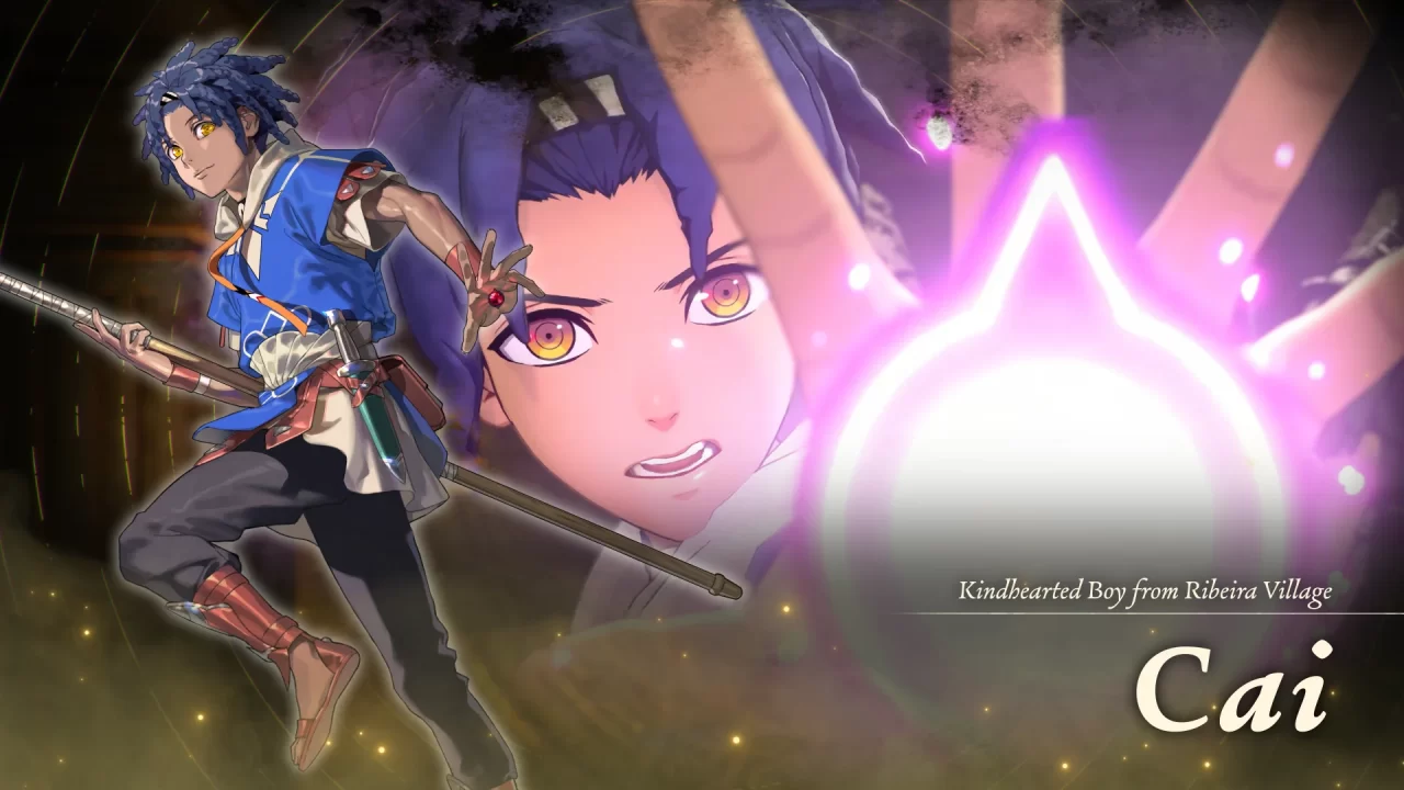 Protagonist Cai in Fire Emblem Fortune's Weave