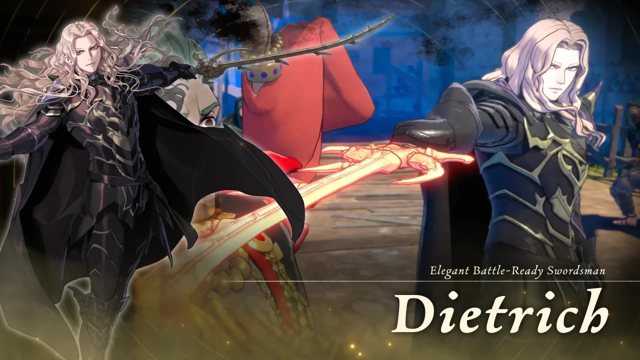 Protagonist Dietrich in Fire Emblem Fortune's Weave