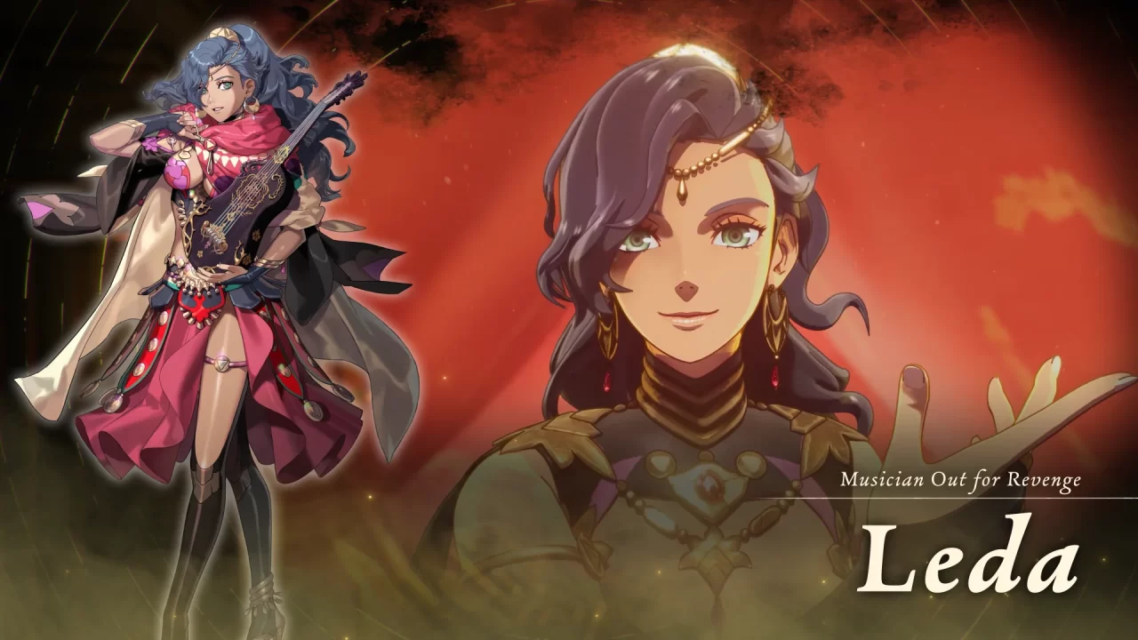 Protagonist Leda in Fire Emblem Fortune's Weave
