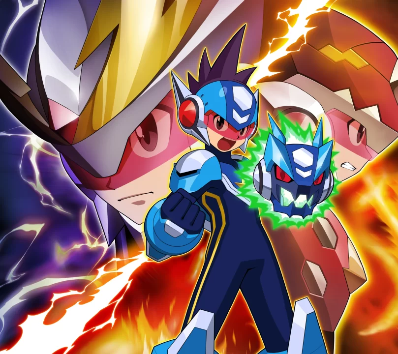 Mega Man Star Force Legacy Collection Artwork 007 Star Force 2 Zerker x Saurian Mega Man Star Force Legacy Collection Artwork 007 Star Force 2 Zerker x Saurian