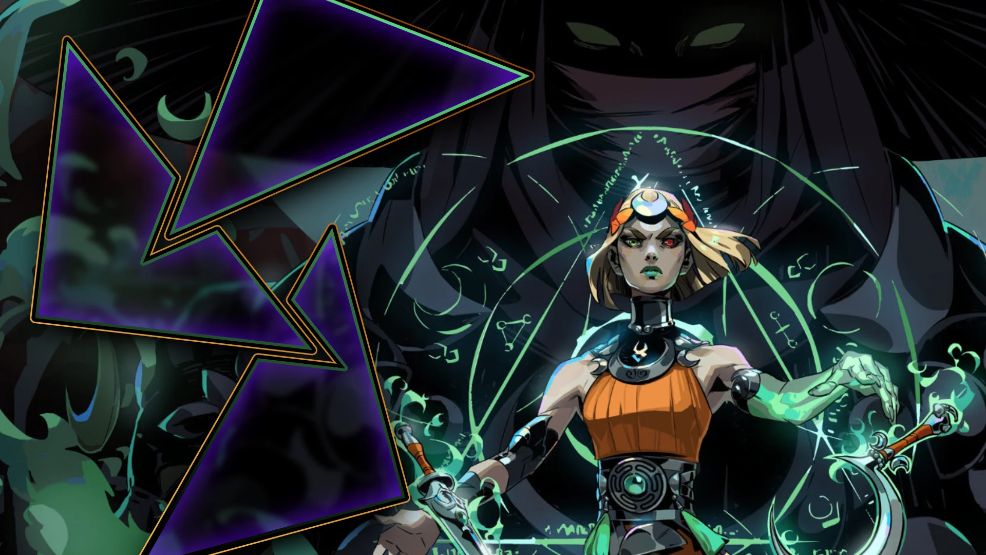 Random Encounter 331 artwork of Melinoë and Hecate from Hades II