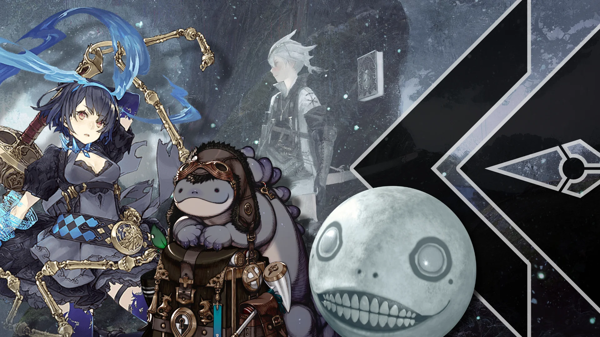 Retro Encounter 469 Yoko Taro - artwork from NieR, Voice of Cards, SinoAlice